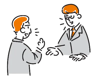 対話しているイメージ画像