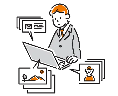 対話しているイメージ画像